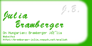 julia bramberger business card